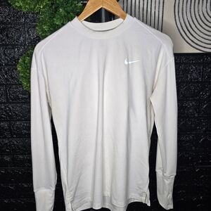 Nike White Long Sleeve Running Shirt